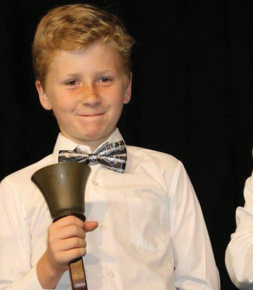 Grade 2: Performing a musical piece as part of the “Bells Group.”